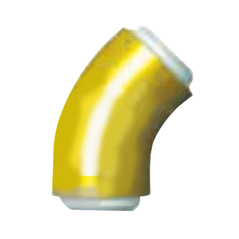 45° lång sveparmbåge